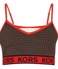 MICHAEL MICHAEL KORS Logo Tape Sports Bra
