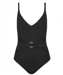 MICHAEL Michael Kors Sash Ring One Piece Swimsuit
