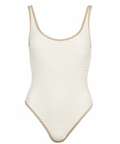 MICHAEL Michael Kors All-over Print Logo One Piece Swimsuit