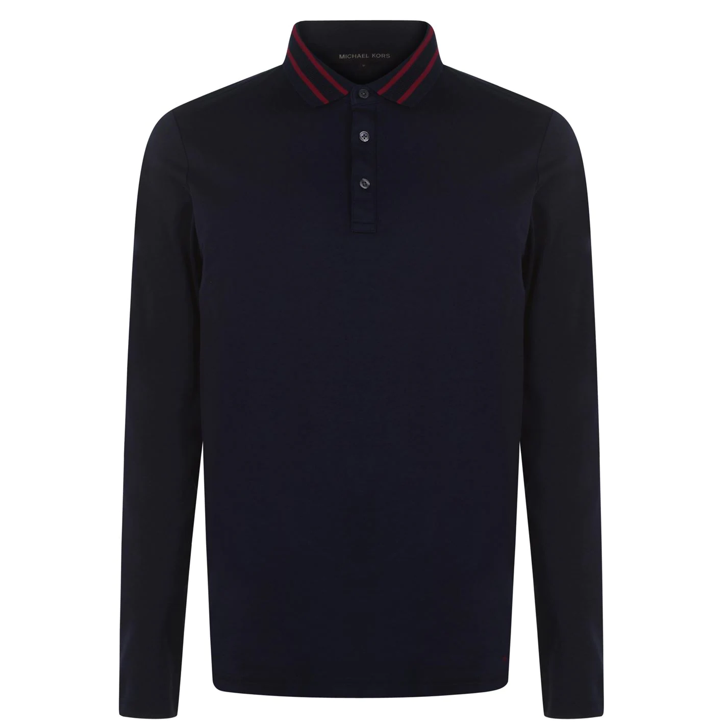 Michael Kors Nylon Patch Long Sleeve Polo Shirt 3 Michael Kors Nylon Patch Long Sleeve Polo Shirt