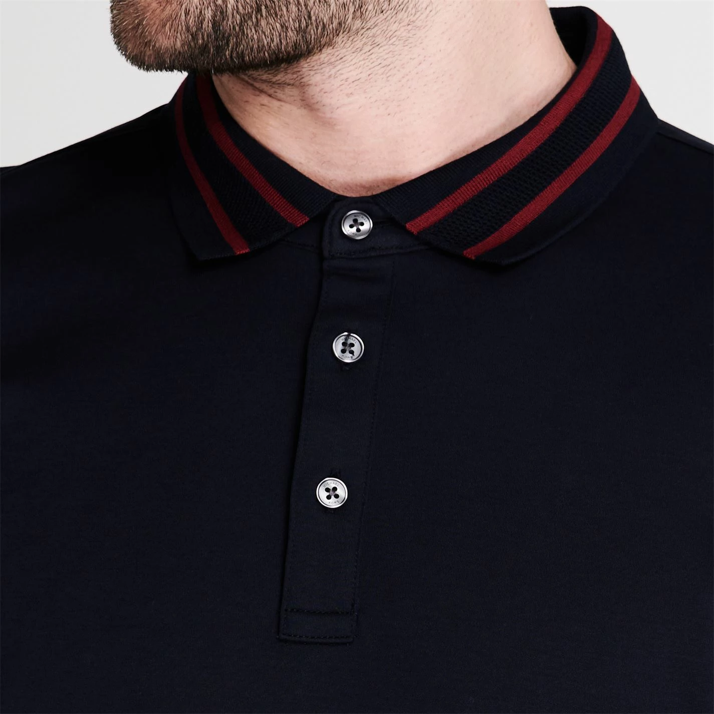 Michael Kors Nylon Patch Long Sleeve Polo Shirt 6 Michael Kors Nylon Patch Long Sleeve Polo Shirt - Image 4