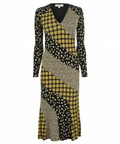 MICHAEL Michael Kors Sleeve Floral Midi Dress