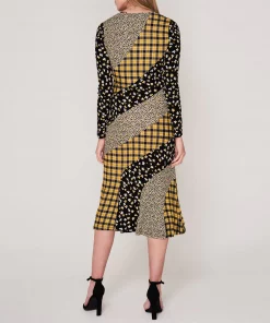 MICHAEL Michael Kors Sleeve Floral Midi Dress -Cheap Michael Kors Shop 57930503 xxl a2