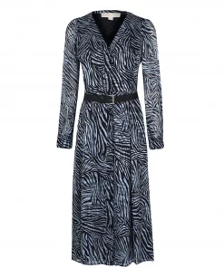 MICHAEL Michael Kors Zebra Midi Dress