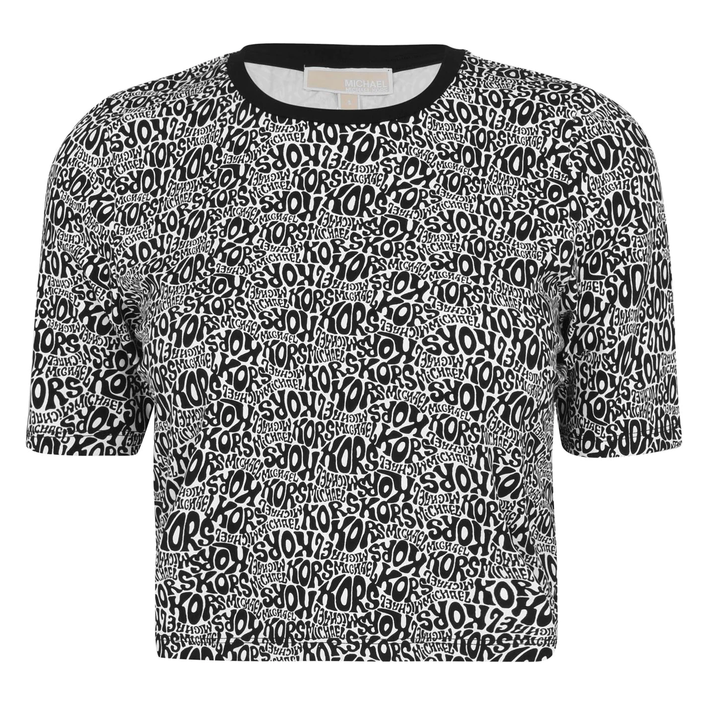 MICHAEL MICHAEL KORS Allover Logo Crop Top 3 MICHAEL MICHAEL KORS Allover Logo Crop Top