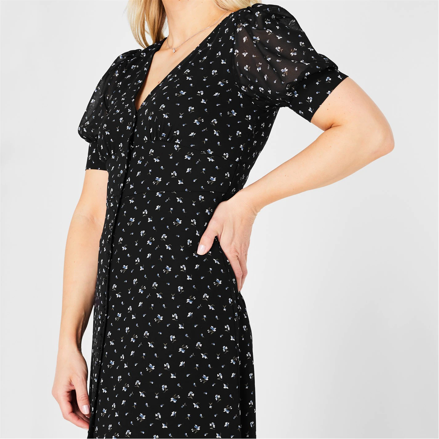 MICHAEL Michael Kors Michael Kors Puff Sleeve Dress 6 MICHAEL Michael Kors Michael Kors Puff Sleeve Dress - Image 4