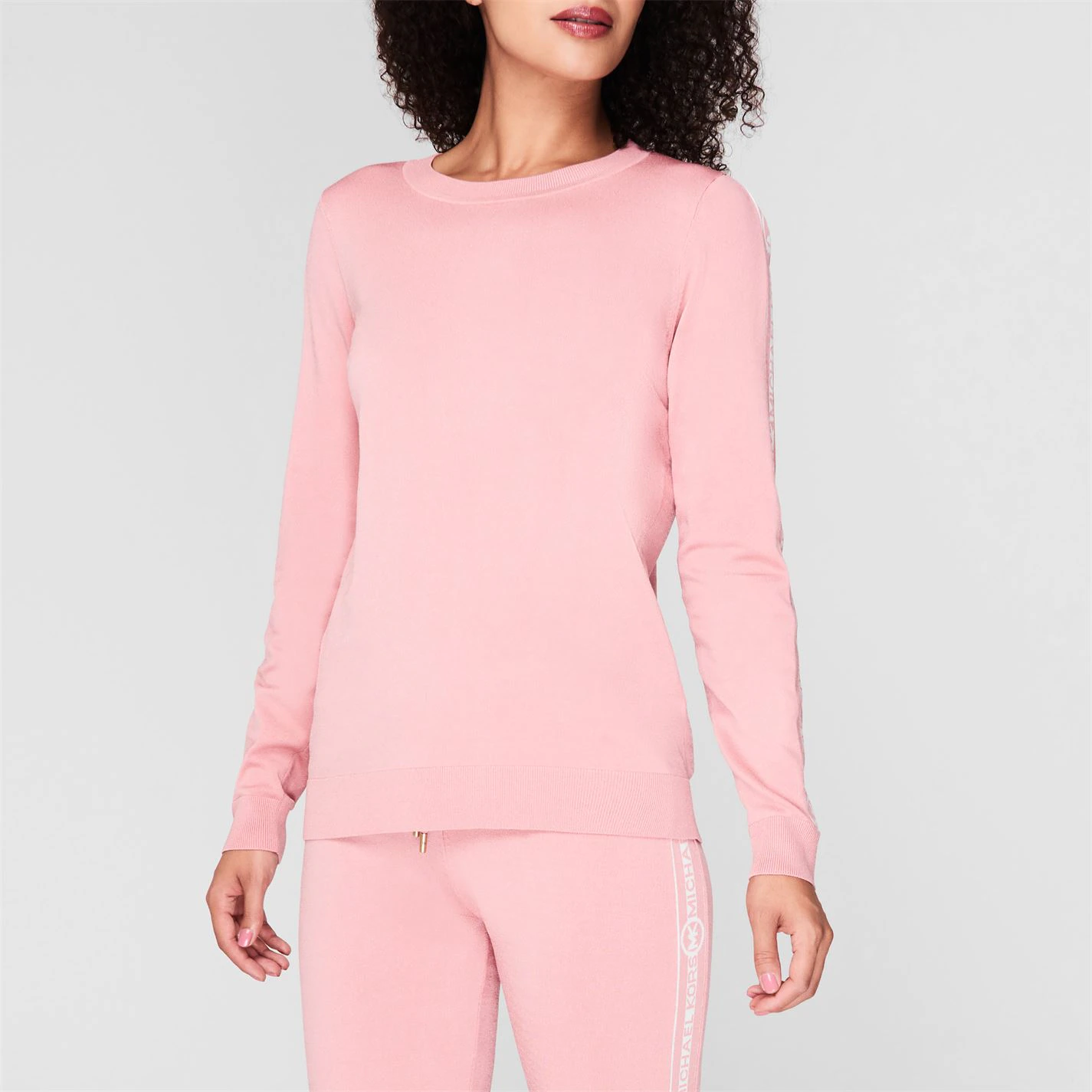 MICHAEL Michael Kors Logo Side Crew Sweatshirt 4 MICHAEL Michael Kors Logo Side Crew Sweatshirt - Image 2