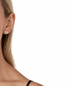 MICHAEL Michael Kors 14k Gold Plated Heart Stud Earrings -Cheap Michael Kors Shop 80300906 xxl a4