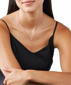 MICHAEL Michael Kors Michael Michael Kors Logo Heart Necklace -Cheap Michael Kors Shop 99000910 xxl a3